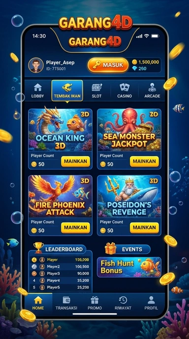 garang4d — layar beranda